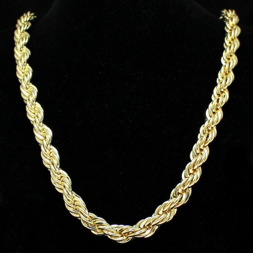 14k Gold 10mm 24" Rope Chain